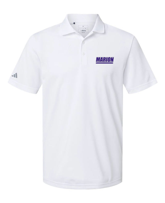 Adidas Performance Pique Polo - White