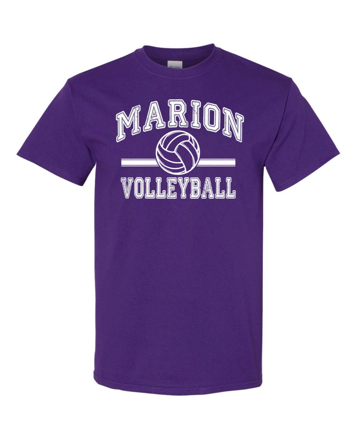 Marion Volleyball Arch Tee (Purple)