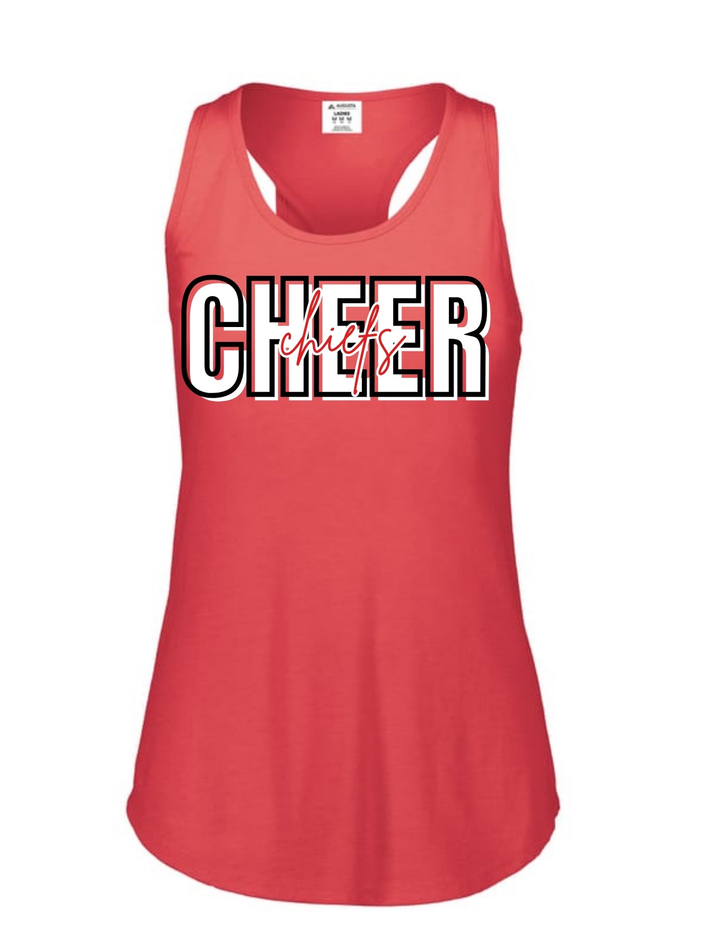North Jackson NJHS Cheer Racerback Tank - Red