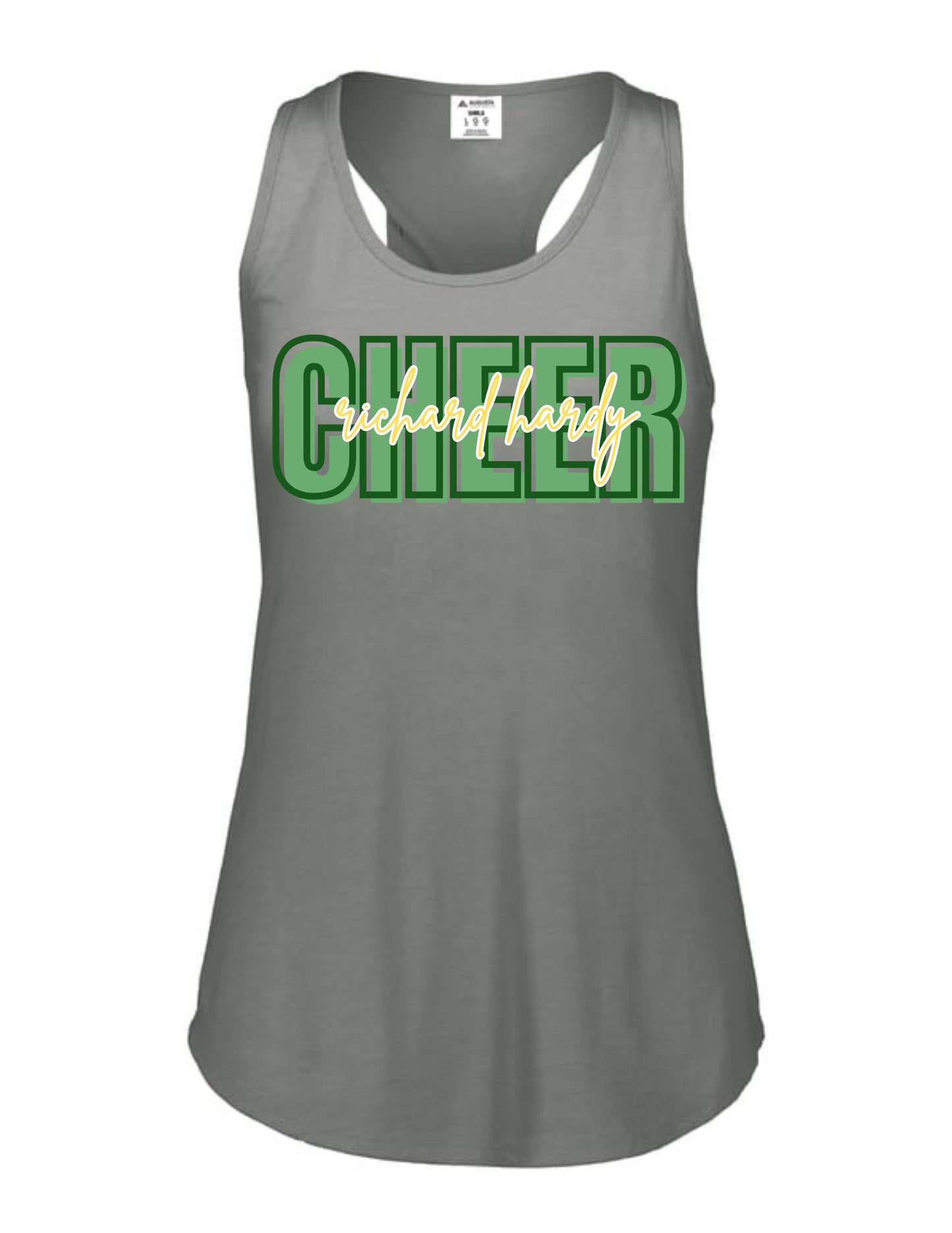 Richard Hardy Cheer Racerback Tank - Gray