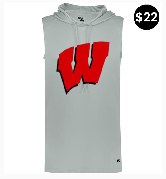 Whitwell Sleeveless Hoodie – (Script W)