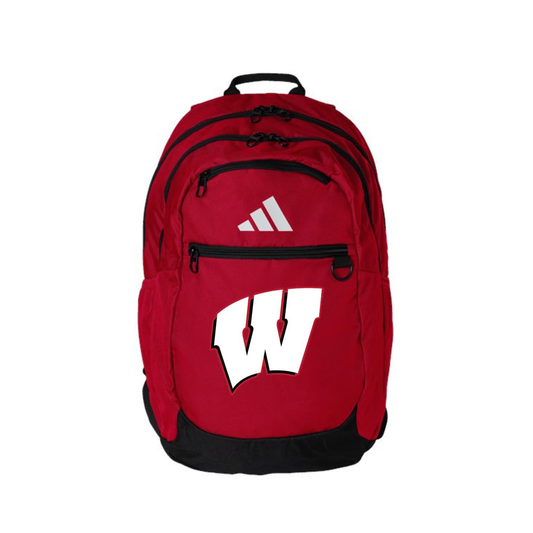 Whitwell Adidas Backpack Red - Badger W Logo