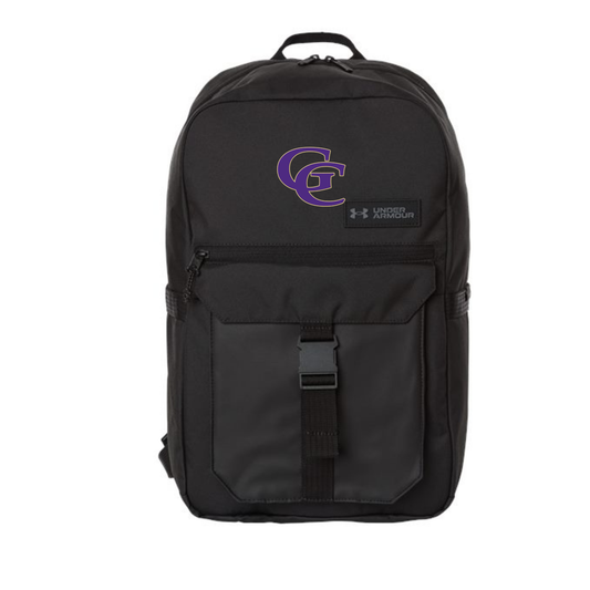 Grundy County Under Armour Backpack - Black - CG Interlocking