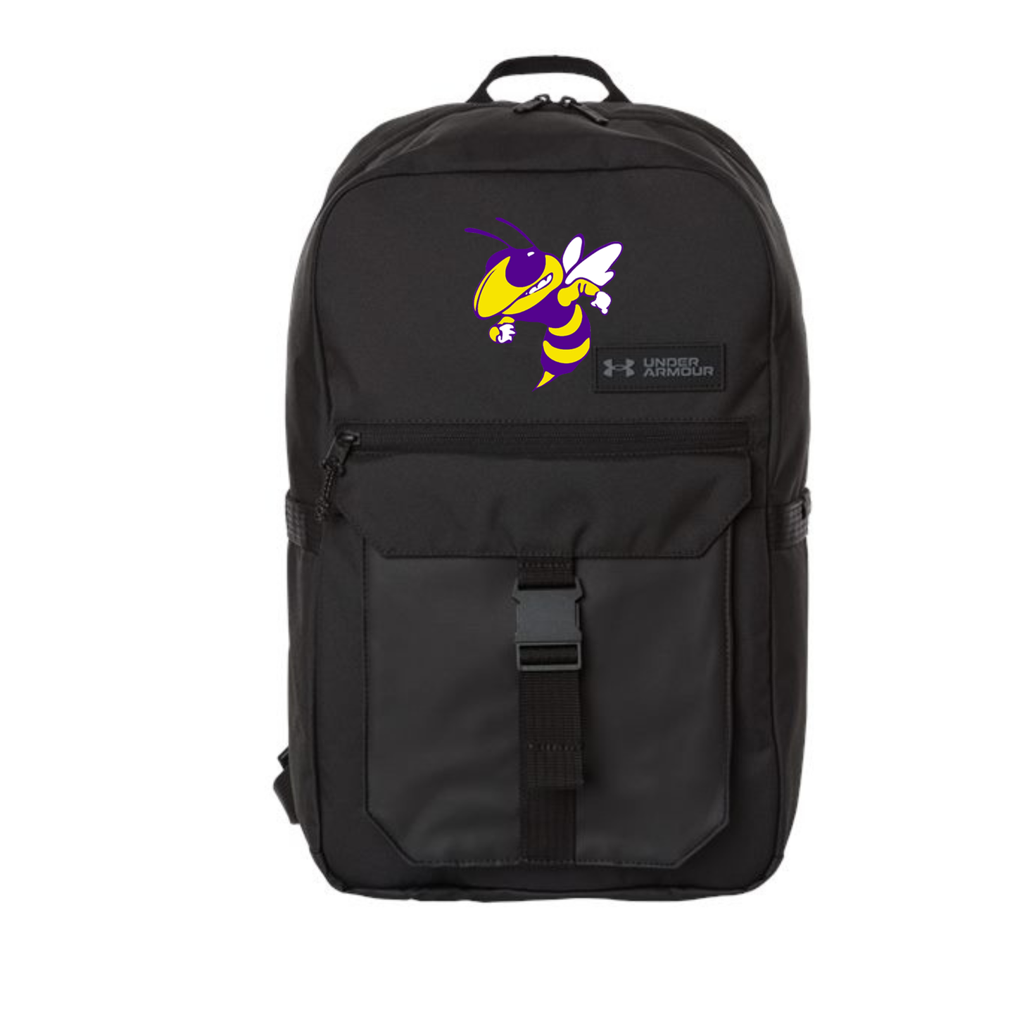 Grundy County Under Armour Backpack - Black - Yellowjacket Mascot