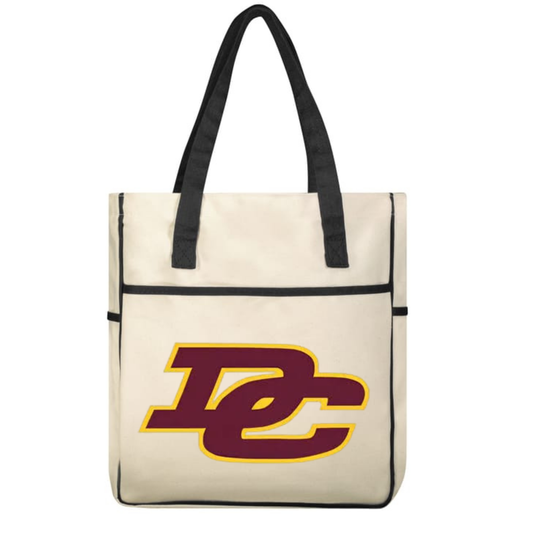 Dade County DC Tote Bag - Maroon and gold DC interlocking logo