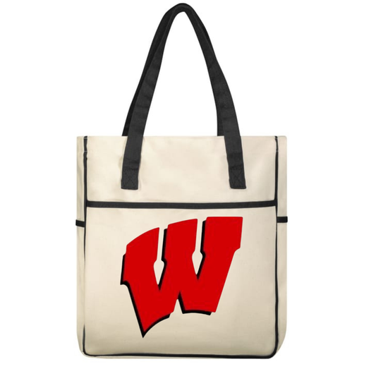 Whitwell W Tote Bag - Red W logo