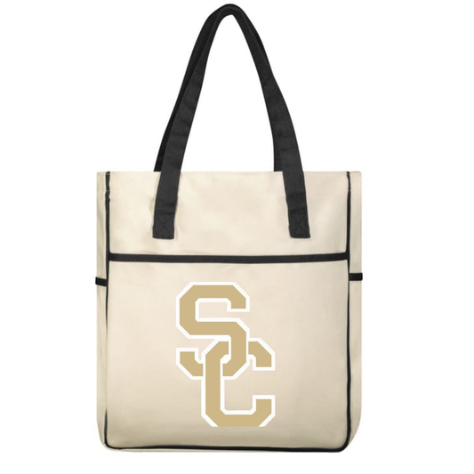 Sequatchie County SC Tote Bag - Gold SC interlocking logo