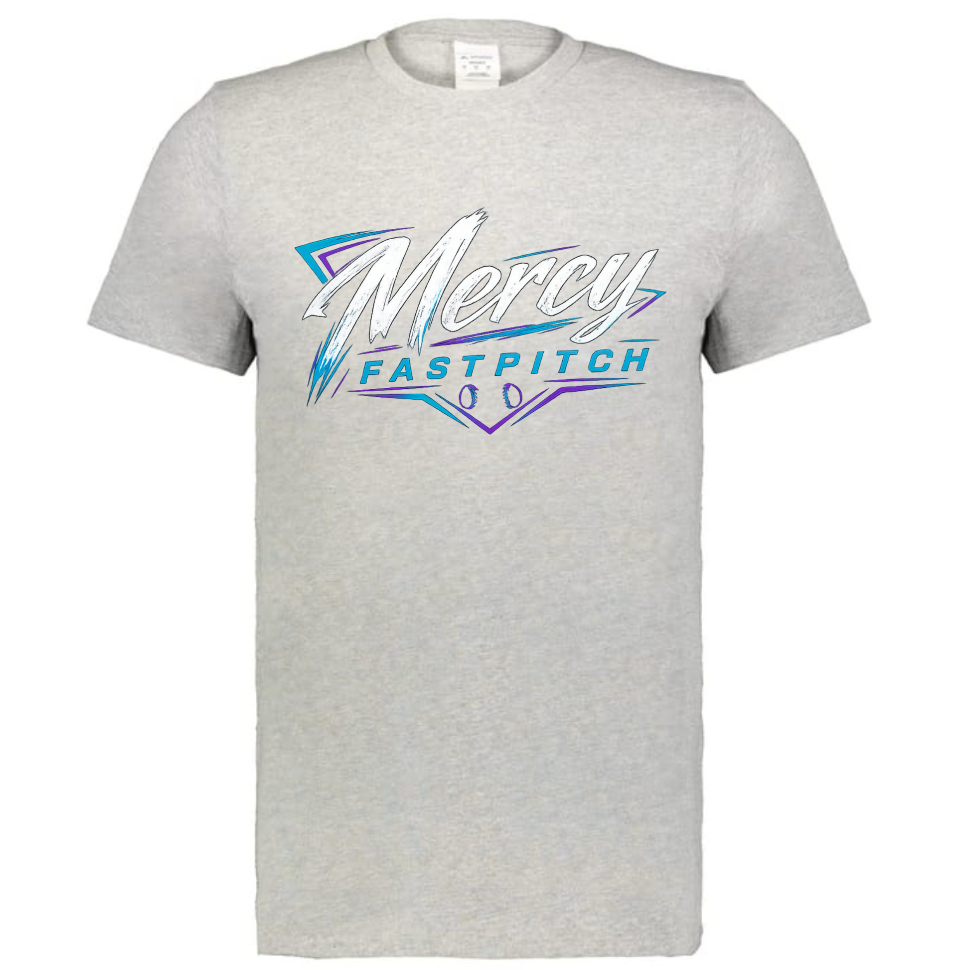 Mercy Fastpitch Cotton T-Shirt - Gray