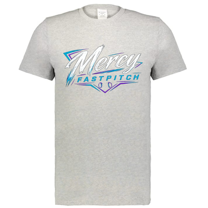 Mercy Fastpitch Cotton T-Shirt - Gray