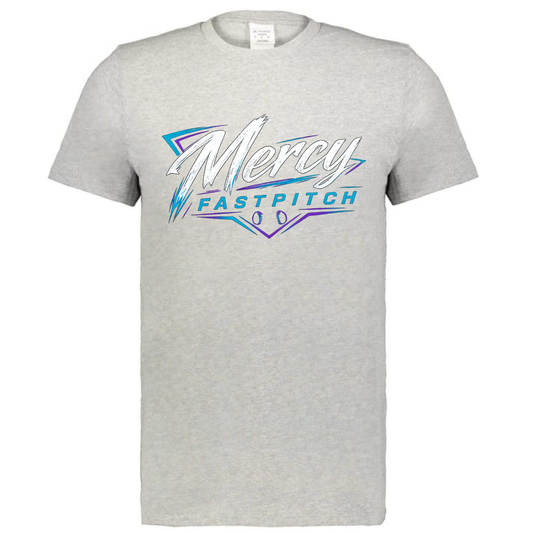 Mercy Fastpitch Cotton T-Shirt - Gray