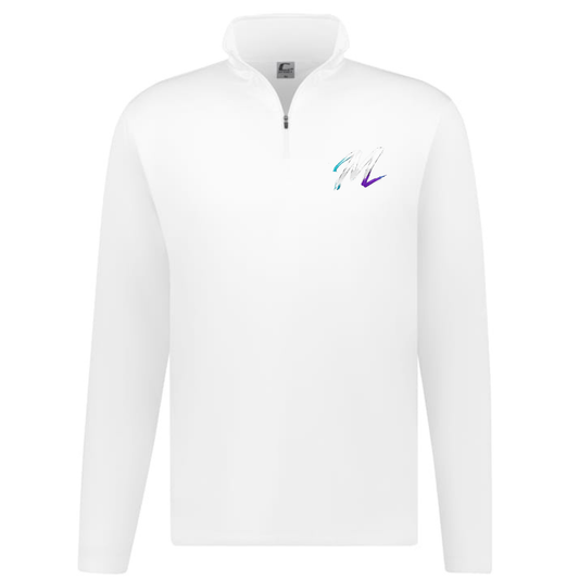 Mercy Fastpitch Quarter-Zip Pullover - White