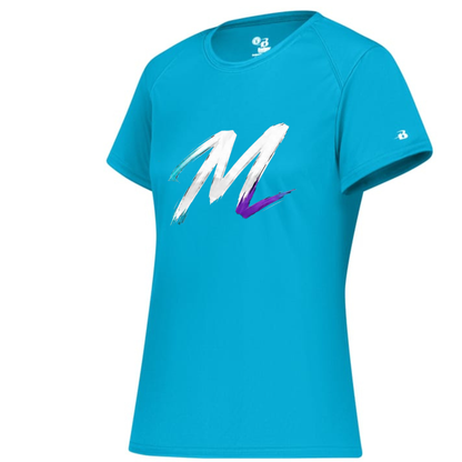 Mercy Fastpitch T-Shirt Teal - M Logo Design