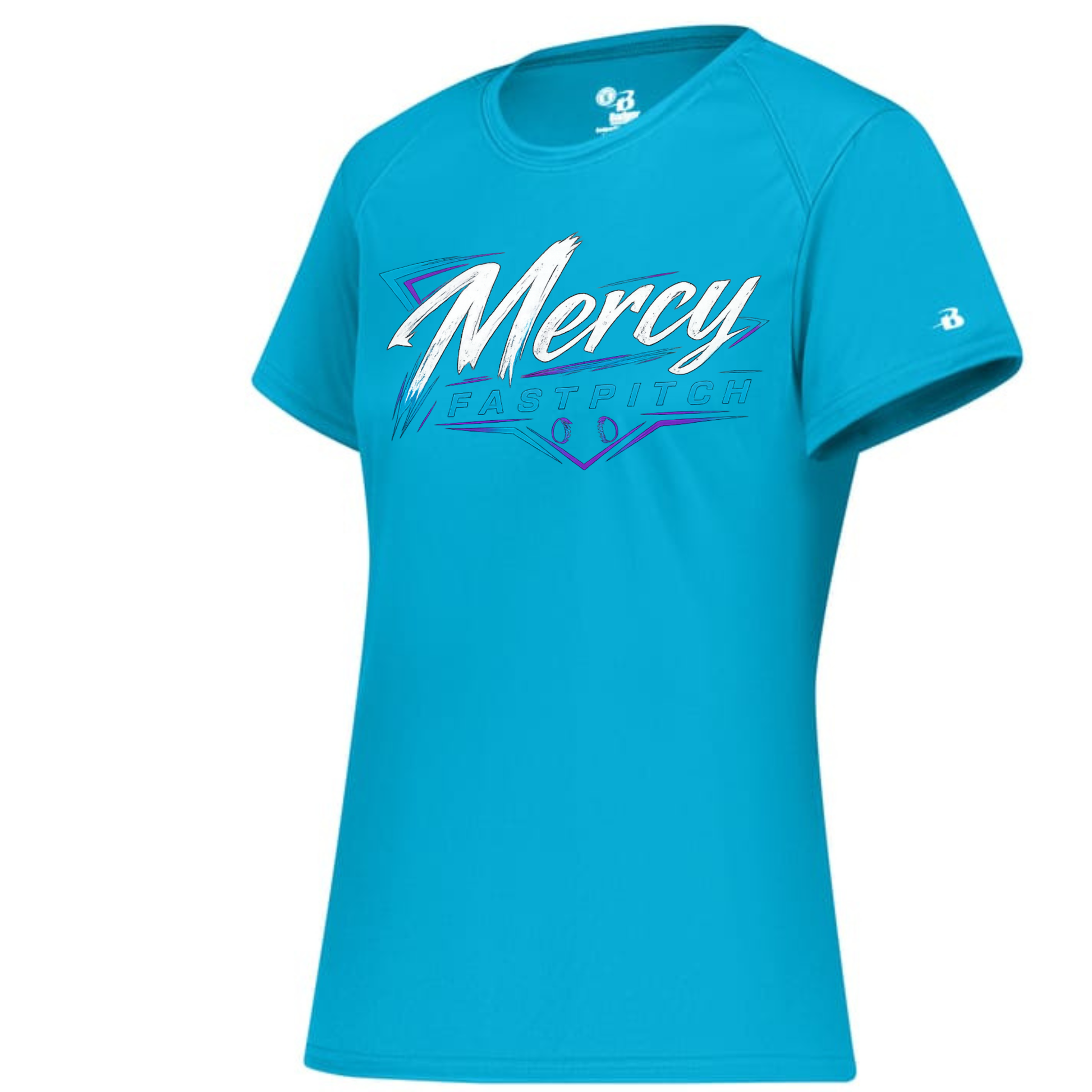 Mercy Fastpitch T-Shirt Teal - Wordmark Design