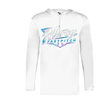 Mercy Fastpitch Long Sleeve Hoodie - White