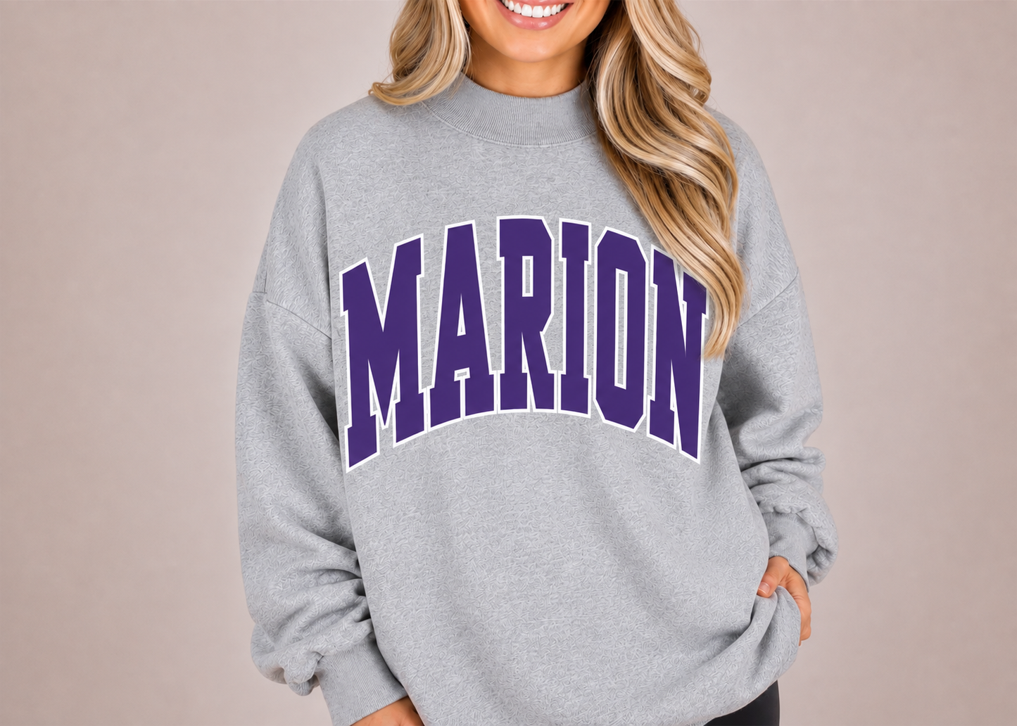 Marion Crewneck Sweatshirt - Light Purple Logo