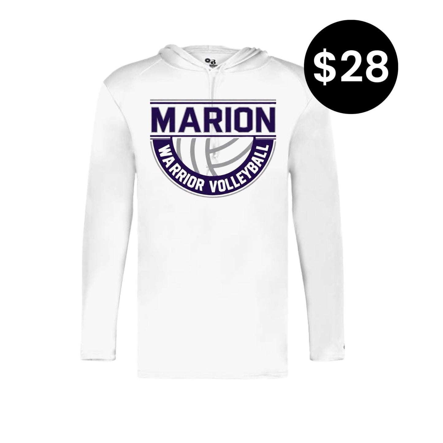 Marion Warriors B Core Long Sleeve Hoodie