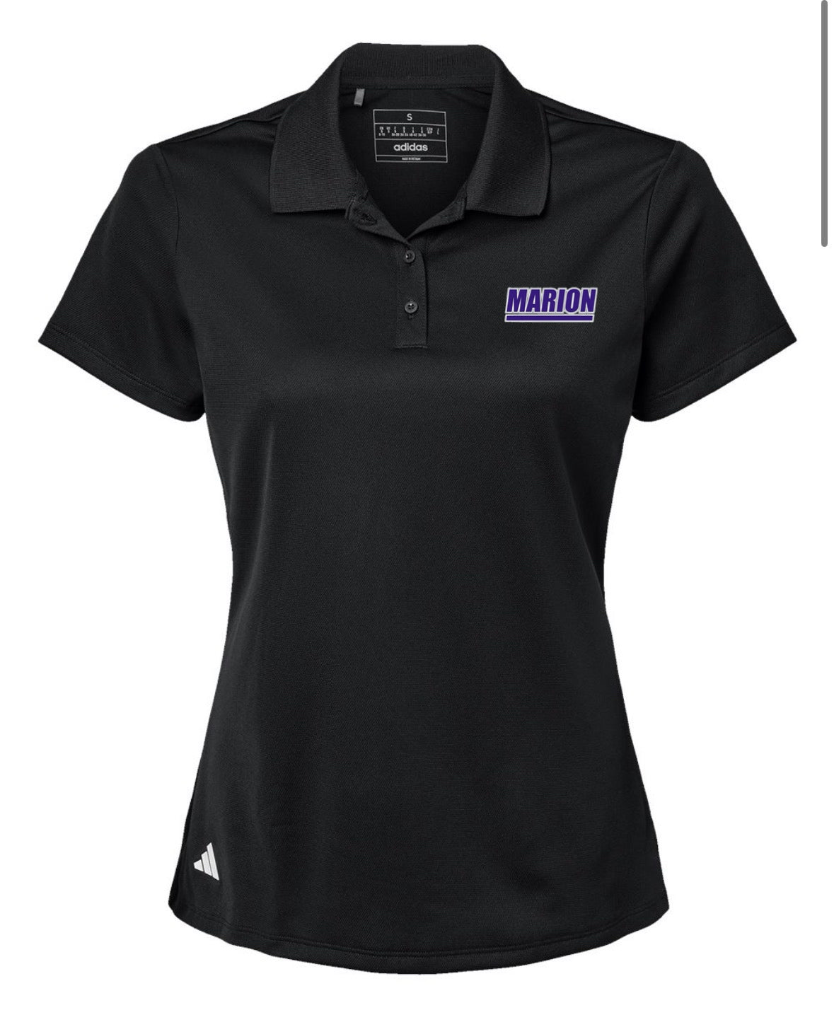 Womens Adidas Performance Pique Polo - Black