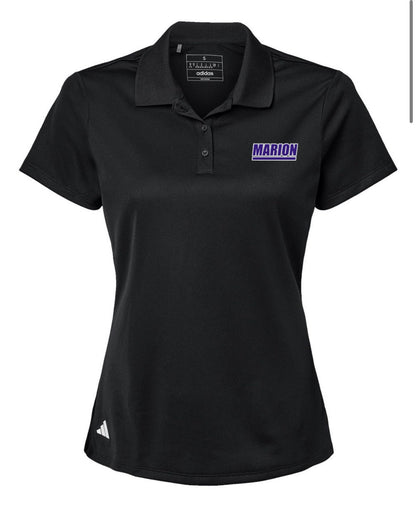 Womens Adidas Performance Pique Polo - Black