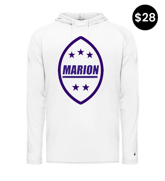 Marion 5 Star Hoodie in White