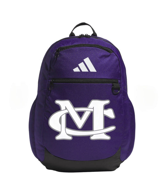 Marion County Purple Adidas Striker 3 Backpack - MC Logo