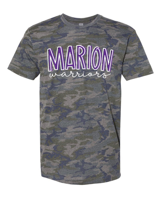 Marion Warriors  Camo T-Shirt