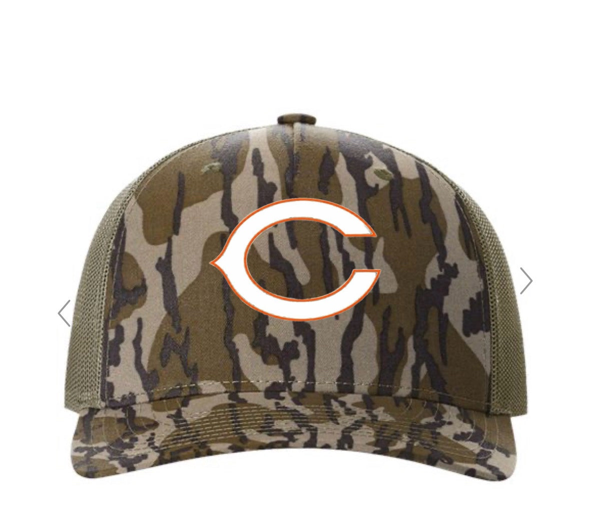 Clinton Dragons Camo Trucker Hat