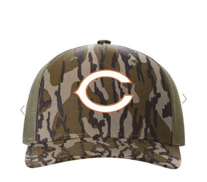 Clinton Dragons Camo Trucker Hat