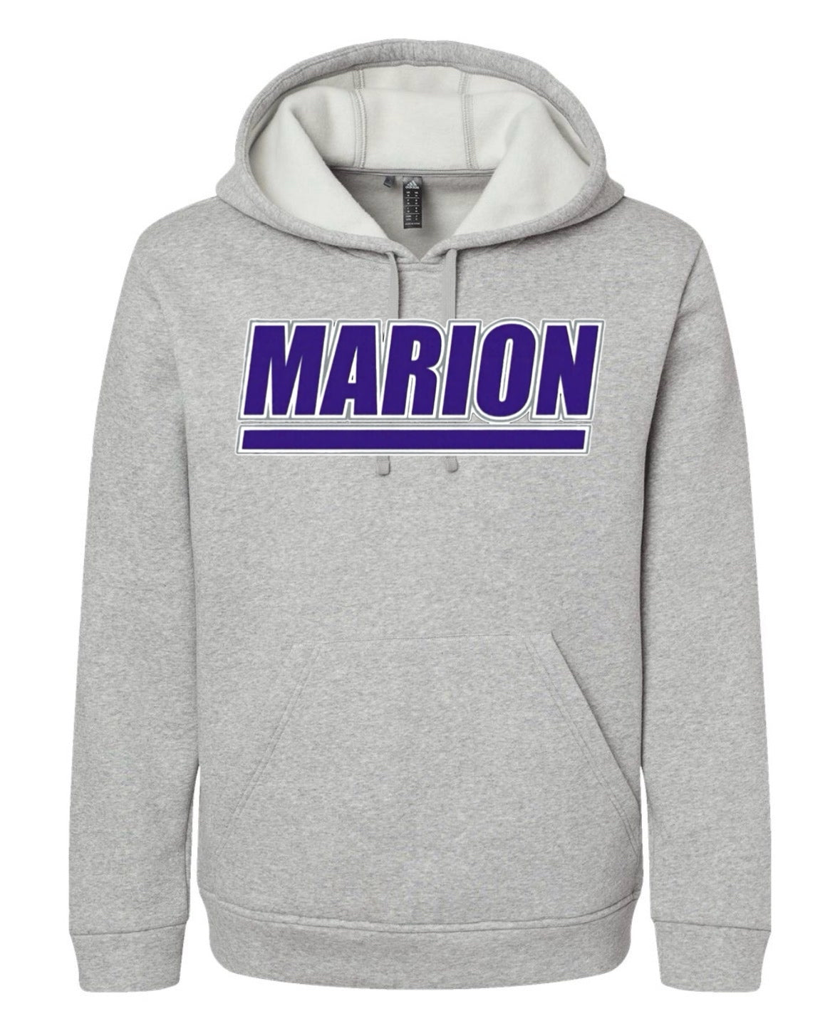 Marion Adidas Fleece Hooded Sweatshirt - Gray