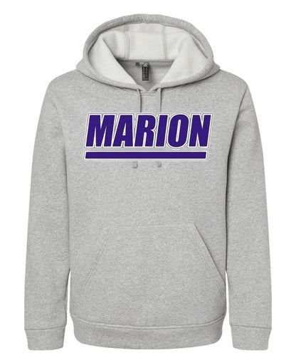 Marion Adidas Fleece Hooded Sweatshirt - Gray
