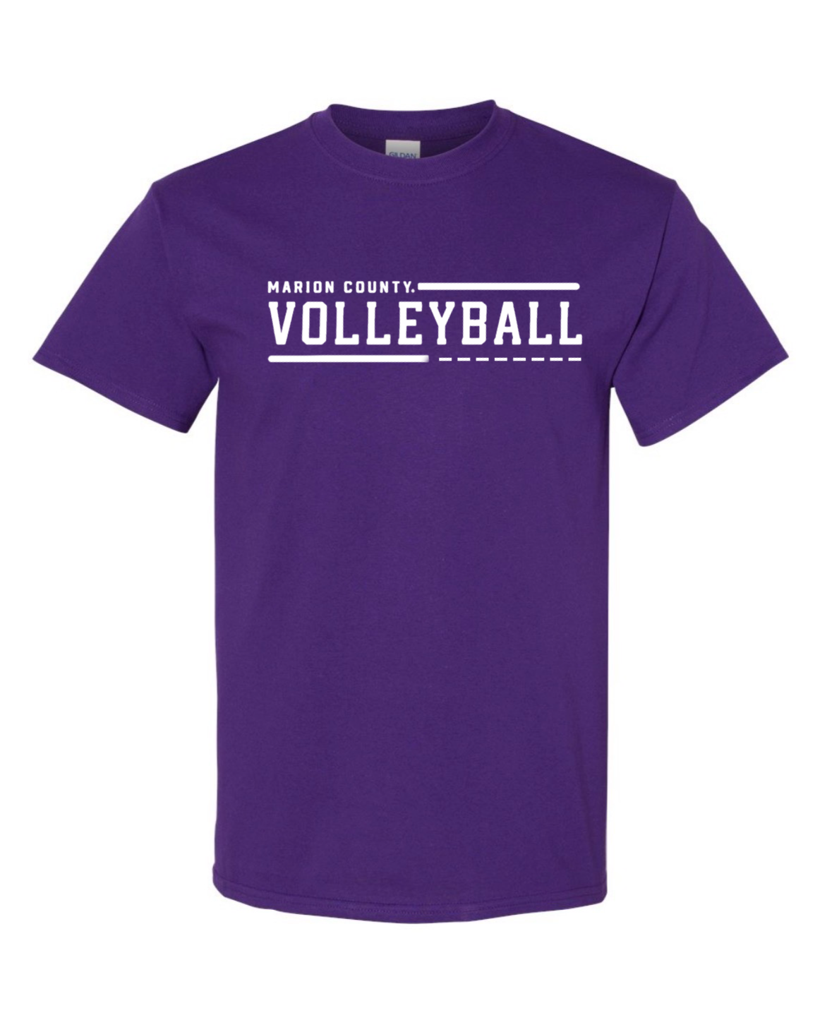 Marion County Volleyball Bar Tee (Purple)