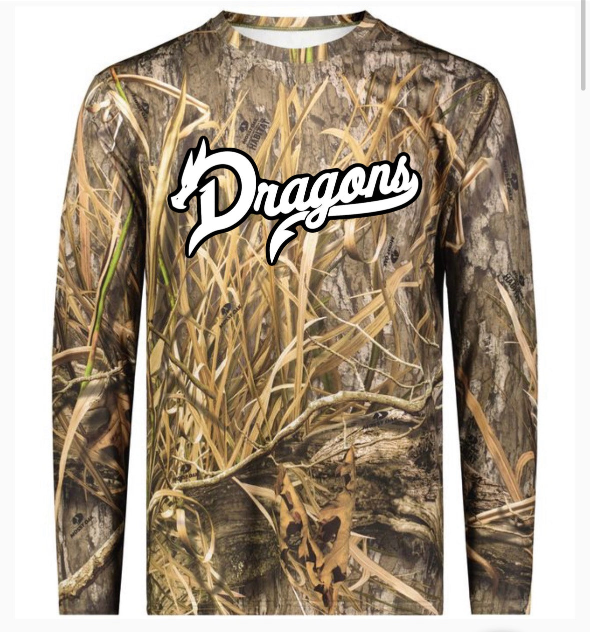 Dragons Mossy Oak Camo Long Sleeve Tee