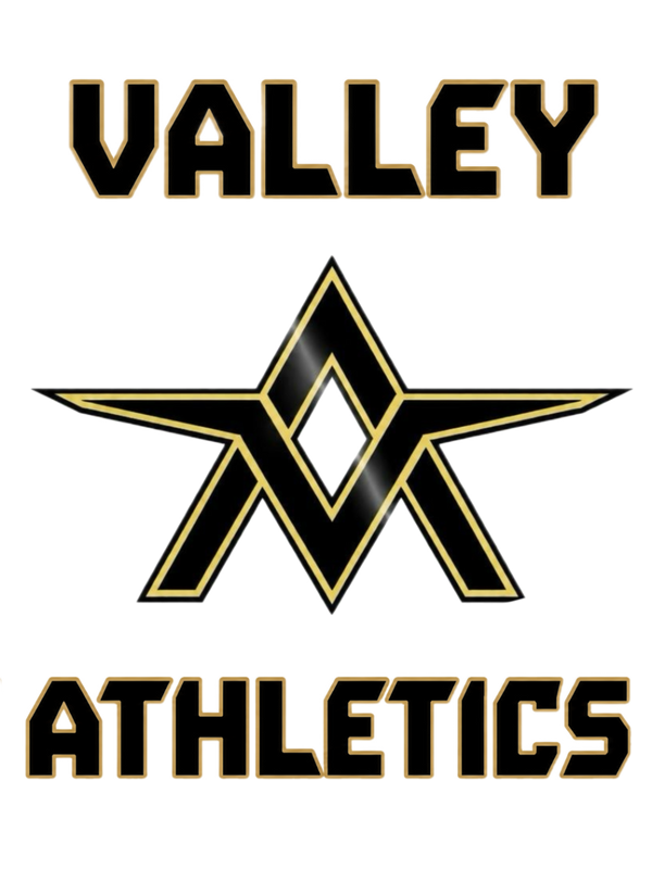 Valley Athletics logo with a star design on a white background