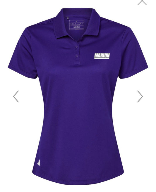 Womens Adidas Performance Pique Polo - Purple