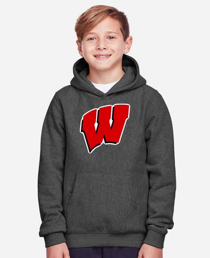 Youth Whitwell Script W Hooded Sweatshirt - Sport Grey