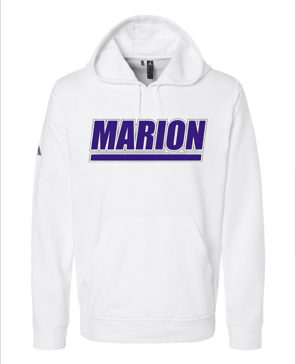 Marion Adidas Fleece Hooded Sweatshirt - White