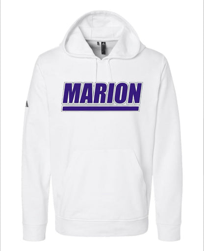 Marion Adidas Fleece Hooded Sweatshirt - White