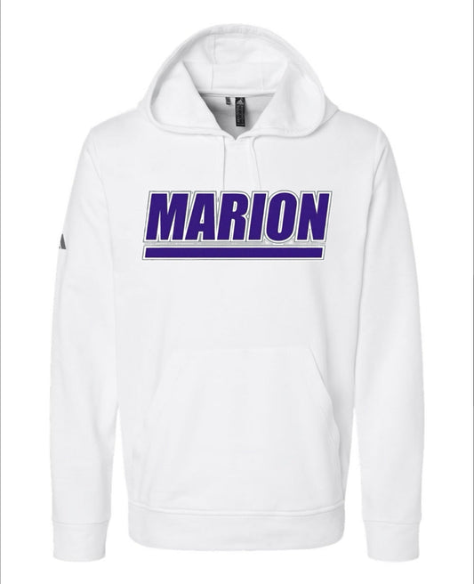 Marion Adidas Fleece Hooded Sweatshirt - White