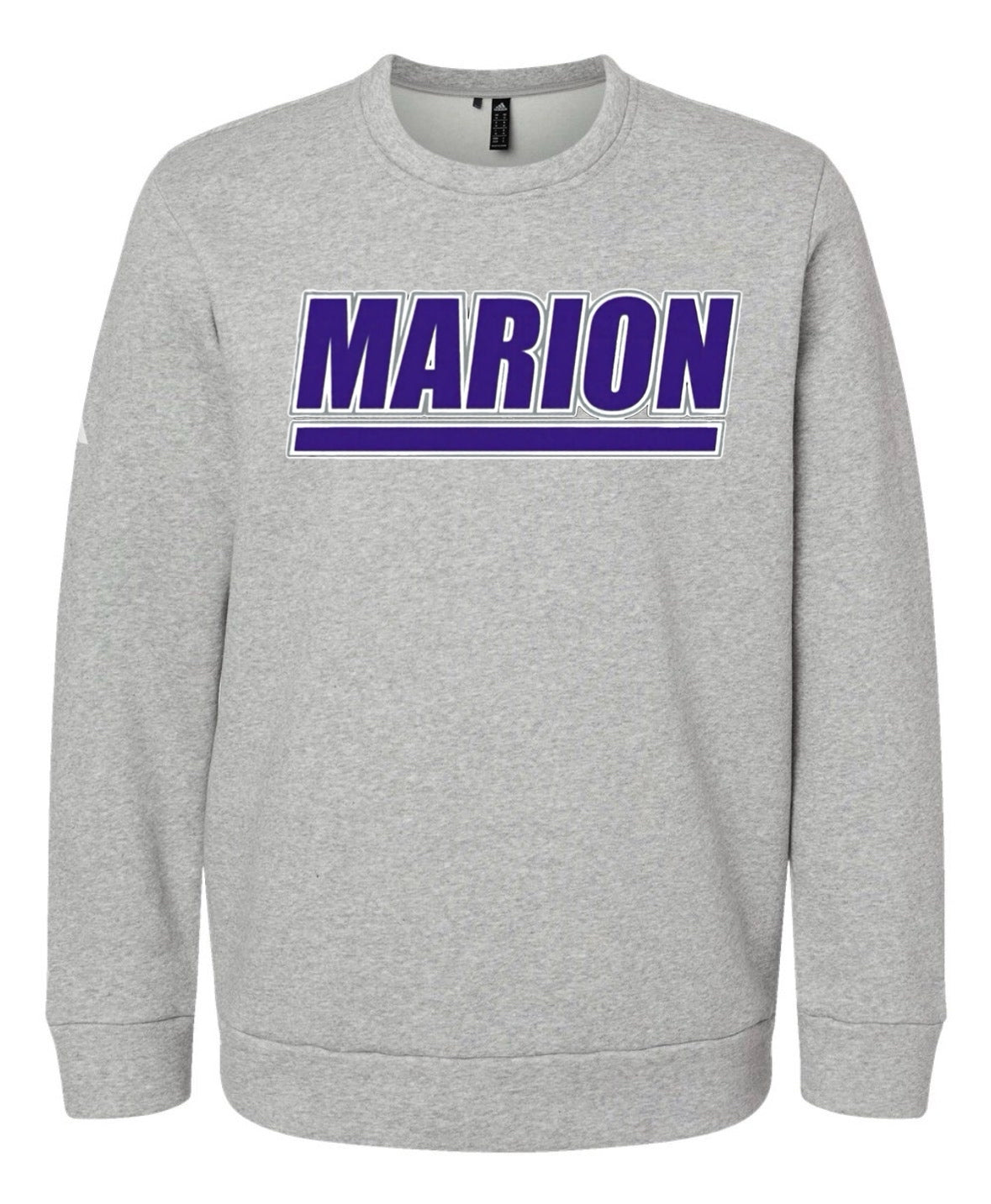 Marion County Adidas Fleece Crewneck Sweatshirt - Gray