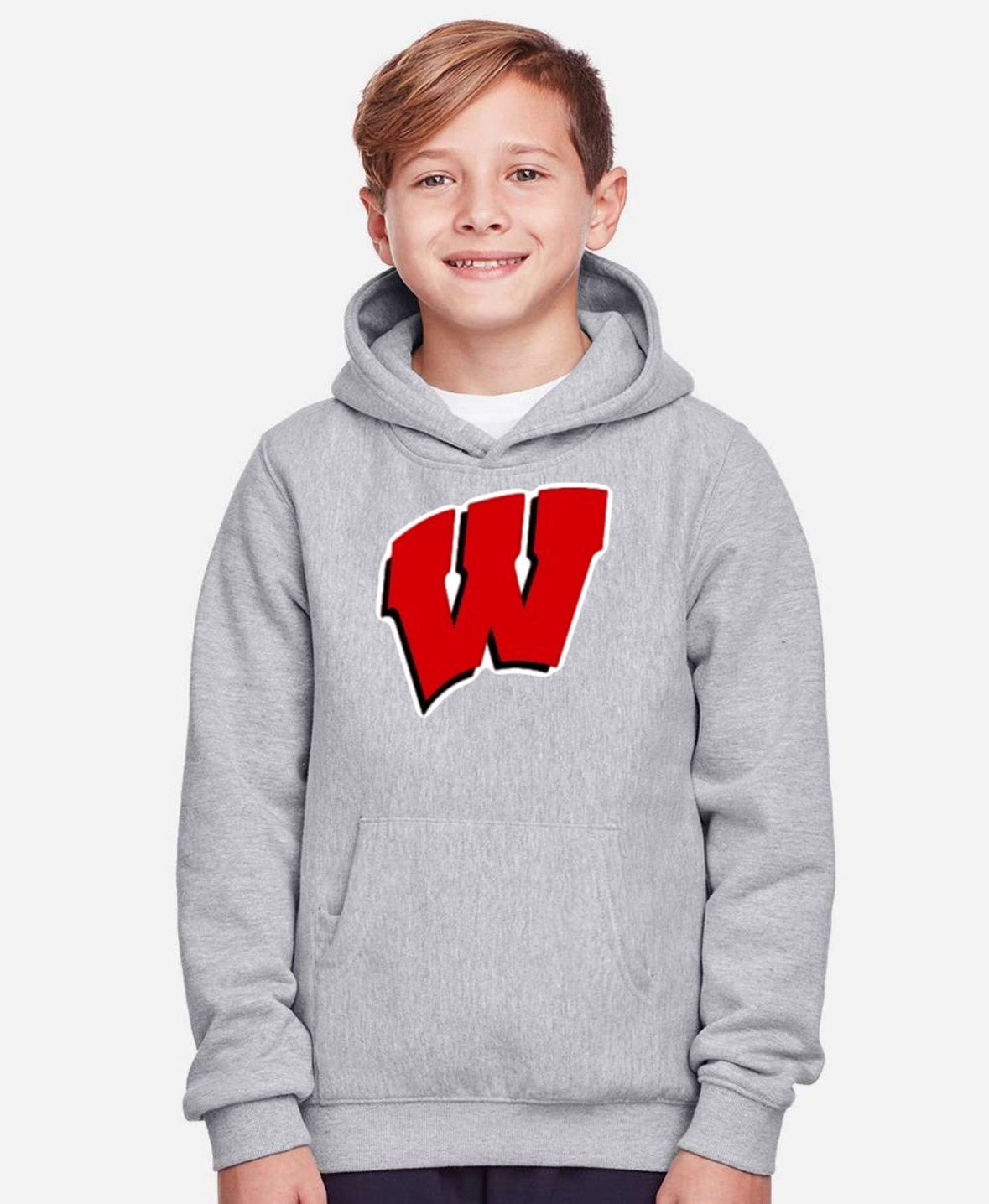 Youth Whitwell Script W Hooded Sweatshirt - Black