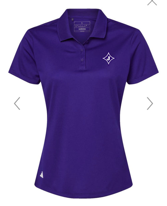 Womens Adidas Performance Pique Polo - White