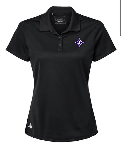 Womens Adidas Performance Pique Polo - Black