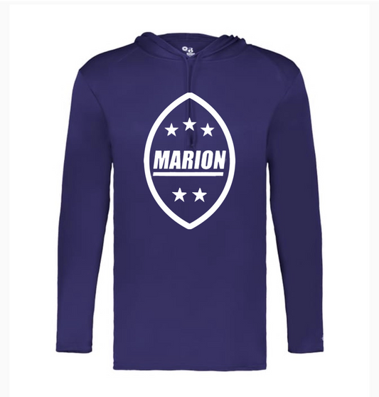 Marion 5 Star Hoodie in Purple