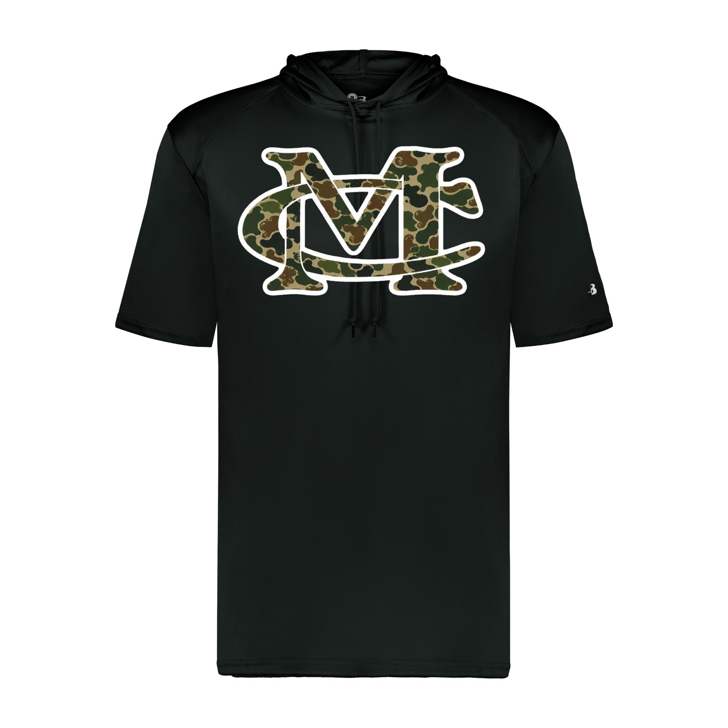 MC Duck Camo SS Hoodie - Black