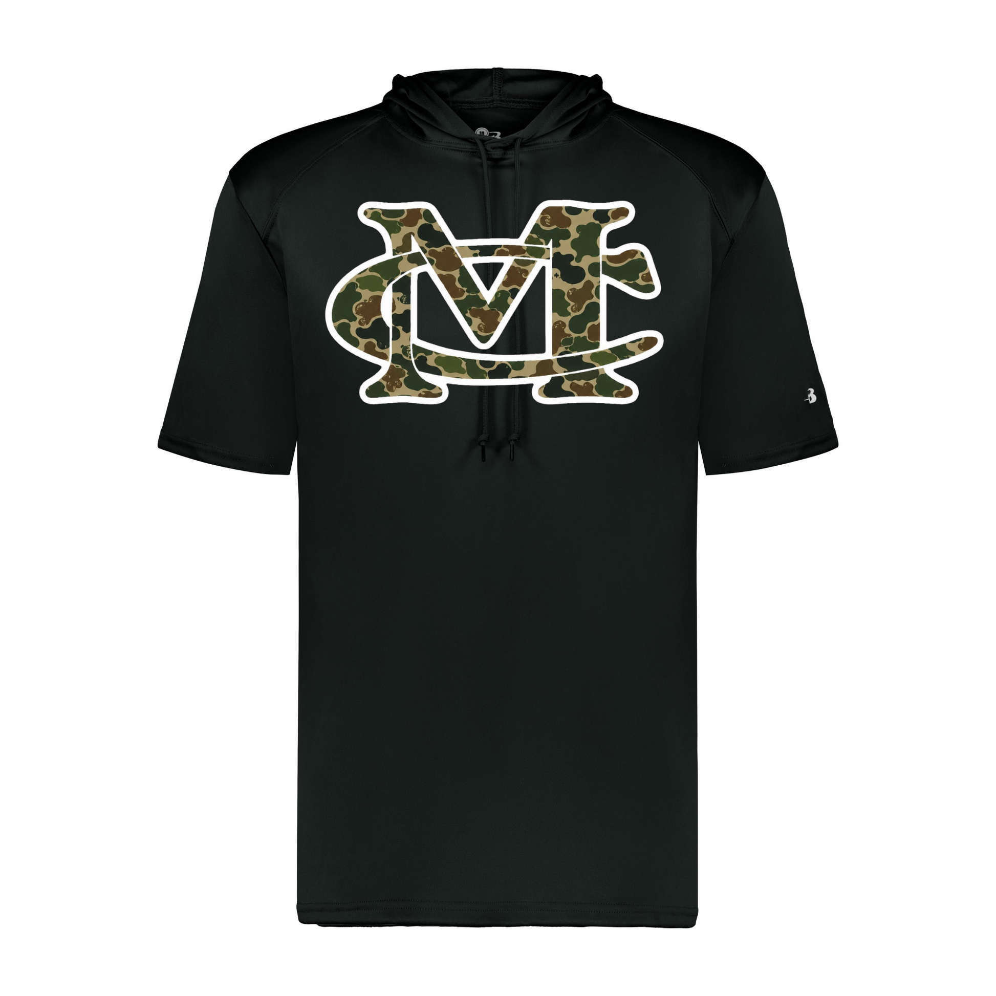 MC Duck Camo SS Hoodie - Black