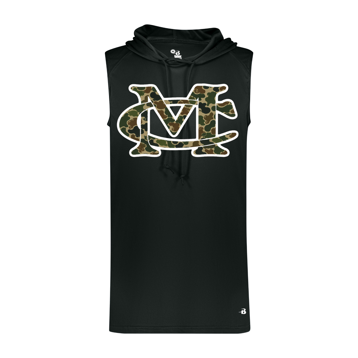 MC Duck Camo Sleeveless Hoodie - Black