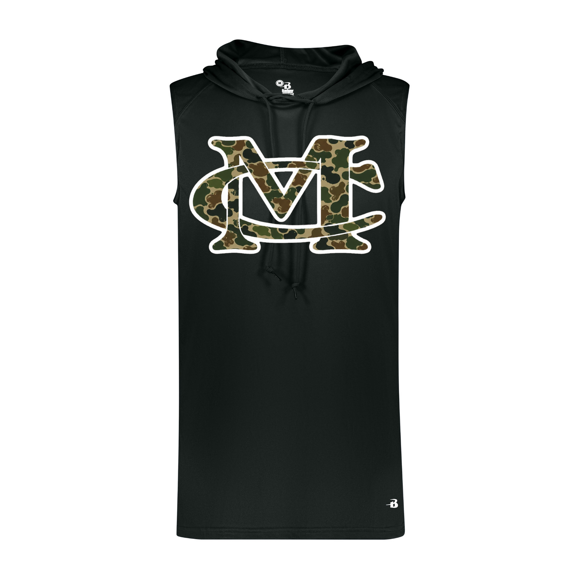 MC Duck Camo Sleeveless Hoodie - Black