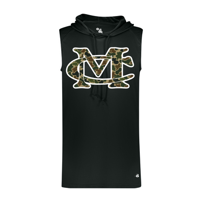 MC Duck Camo Sleeveless Hoodie - Black