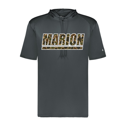 Marion Camo SS Hoodie - Graphite