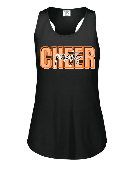 South Pittsburg Pirates Cheer Racerback Tank - Black