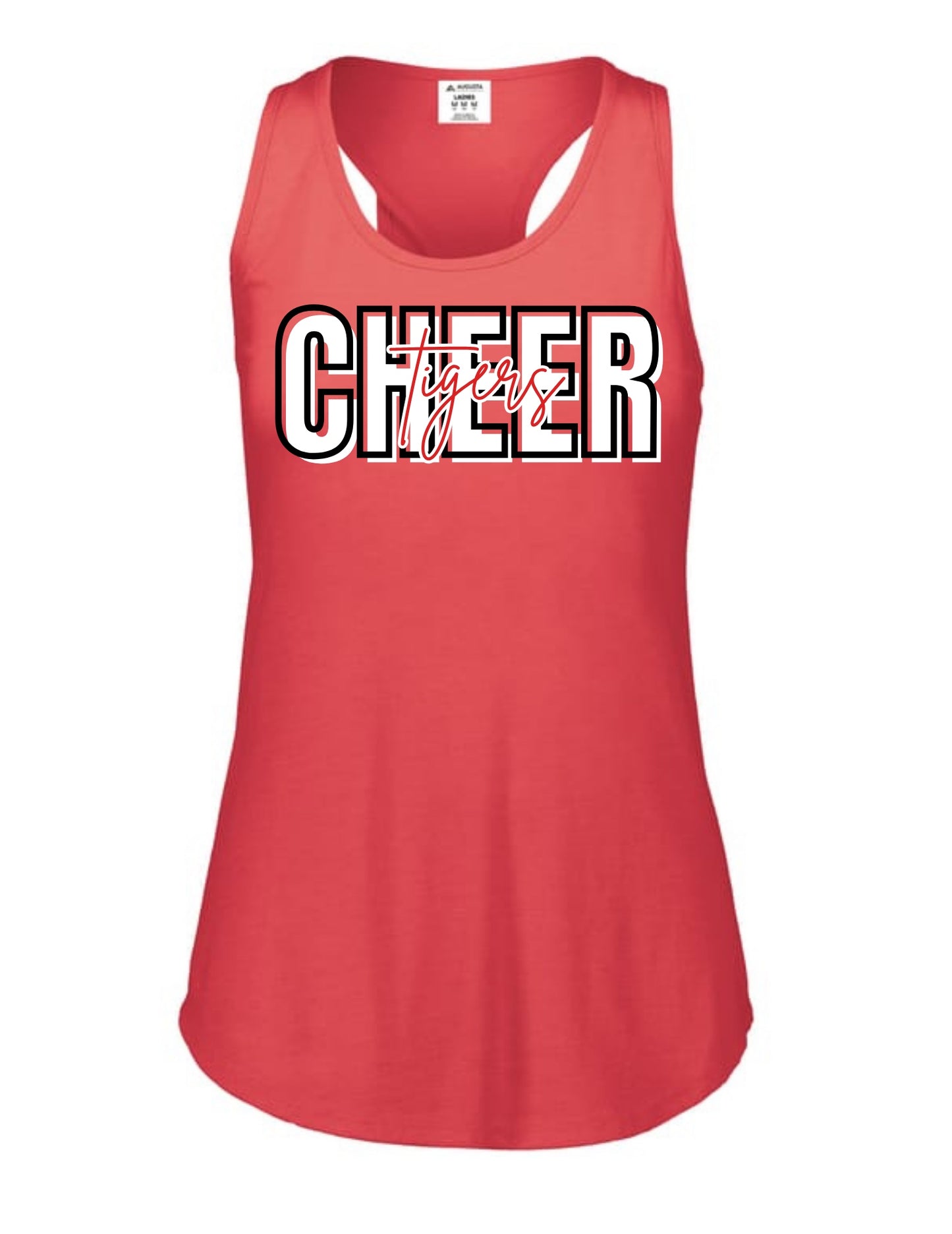 Whitwell Tigers Cheer Racerback Tank - Red